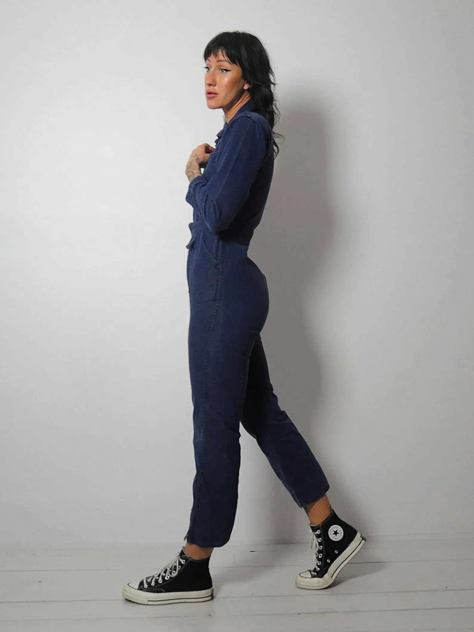 1950's Indigo Denim Zipper Jumpsuit