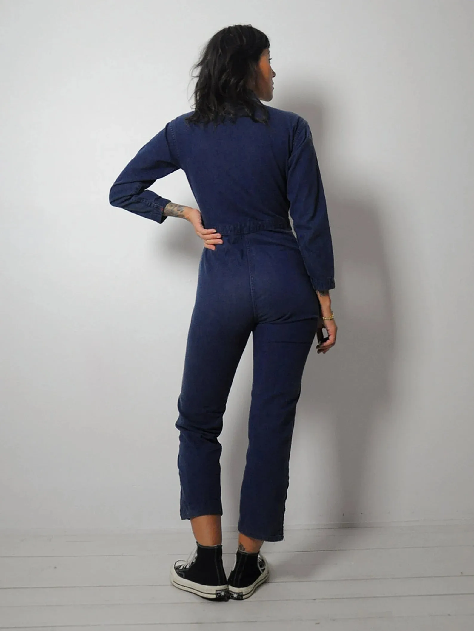 1950's Indigo Denim Zipper Jumpsuit