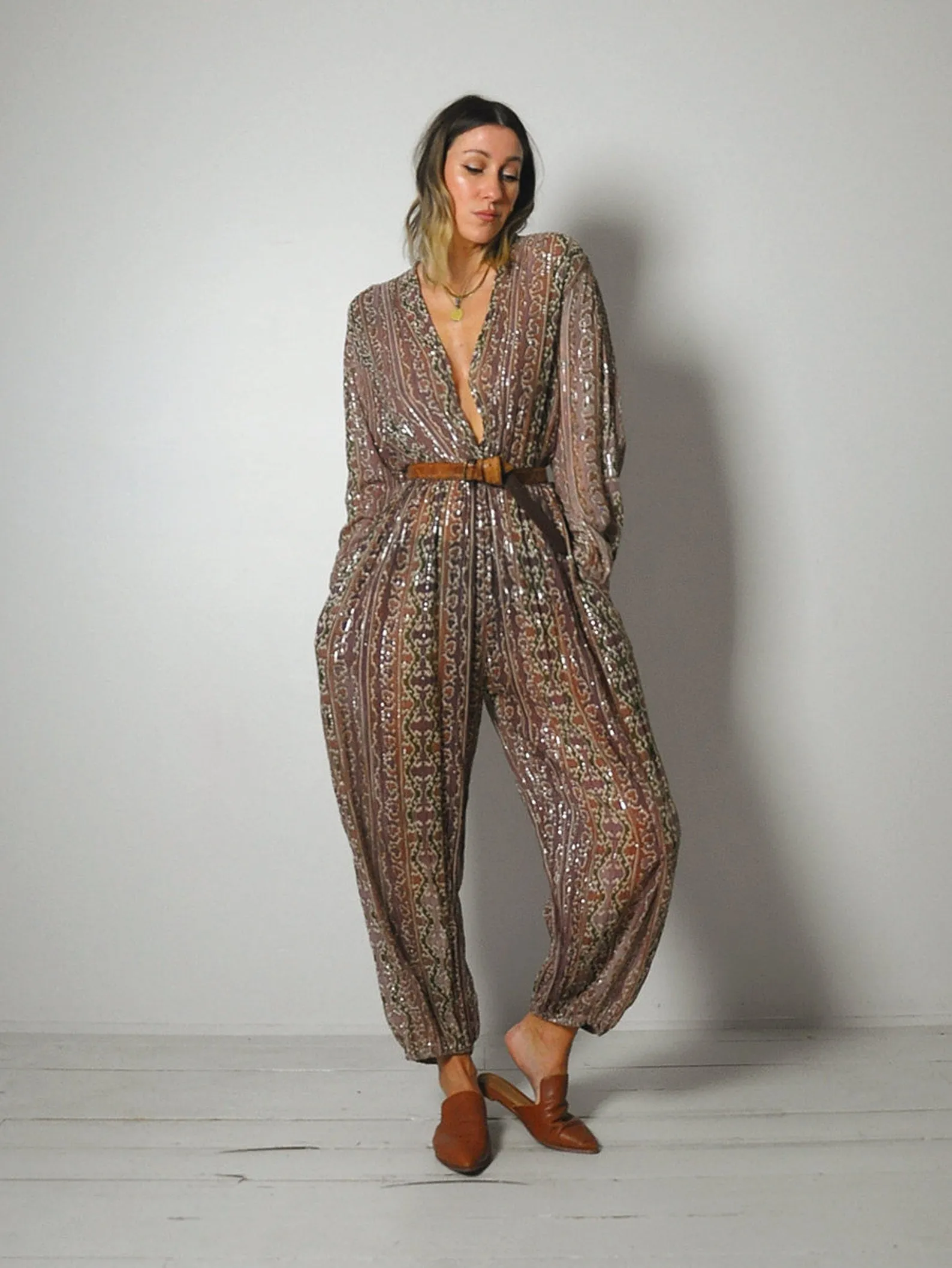 1970's India Gauze Jumpsuit