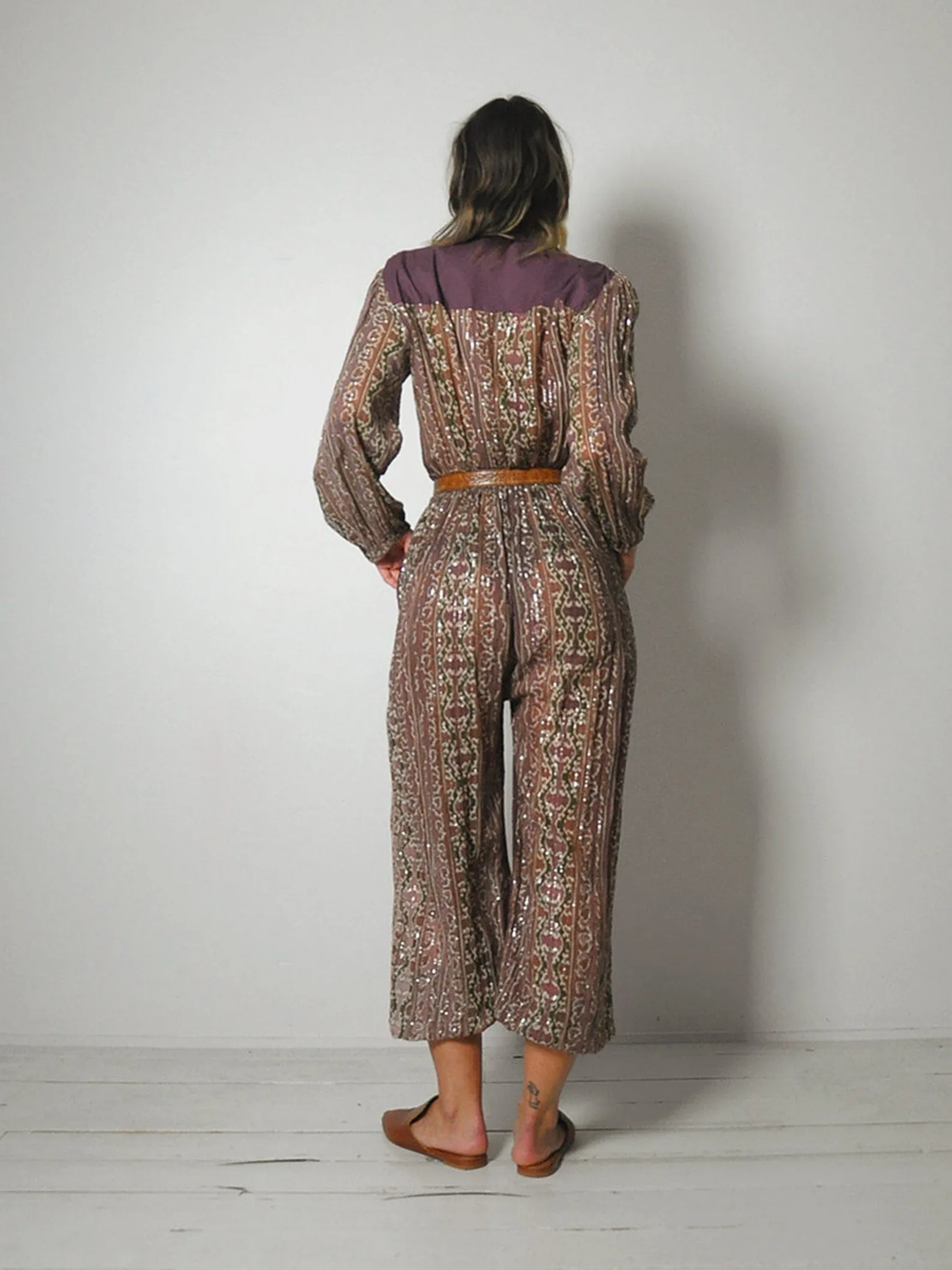 1970's India Gauze Jumpsuit