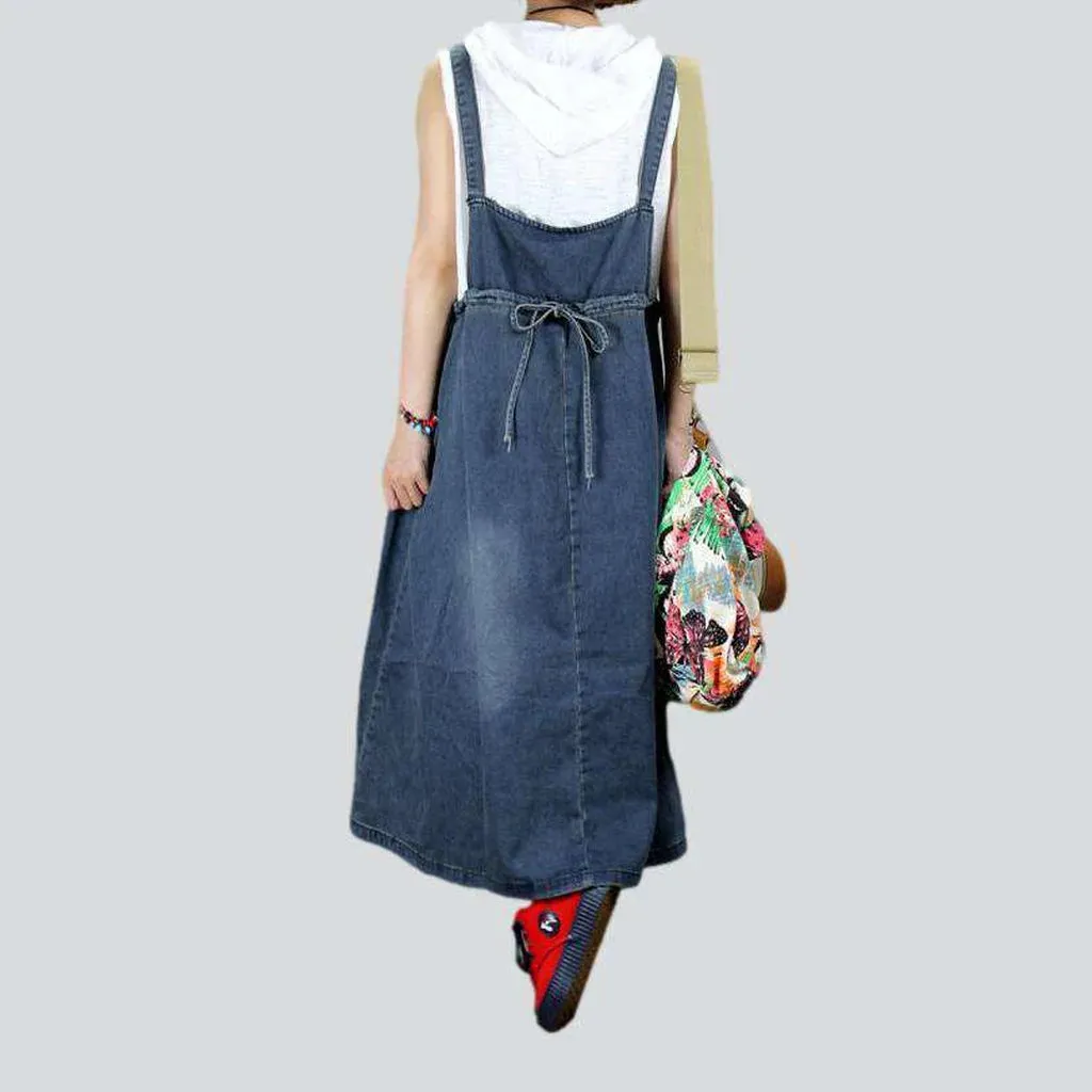 90s long jeans dress