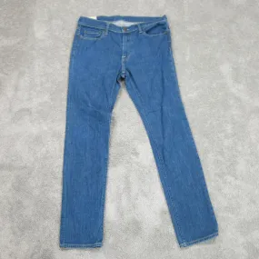 Abercrombie & Fitch Mens Jeans Straight Leg Denim Mid Rise Blue Size W34XL32