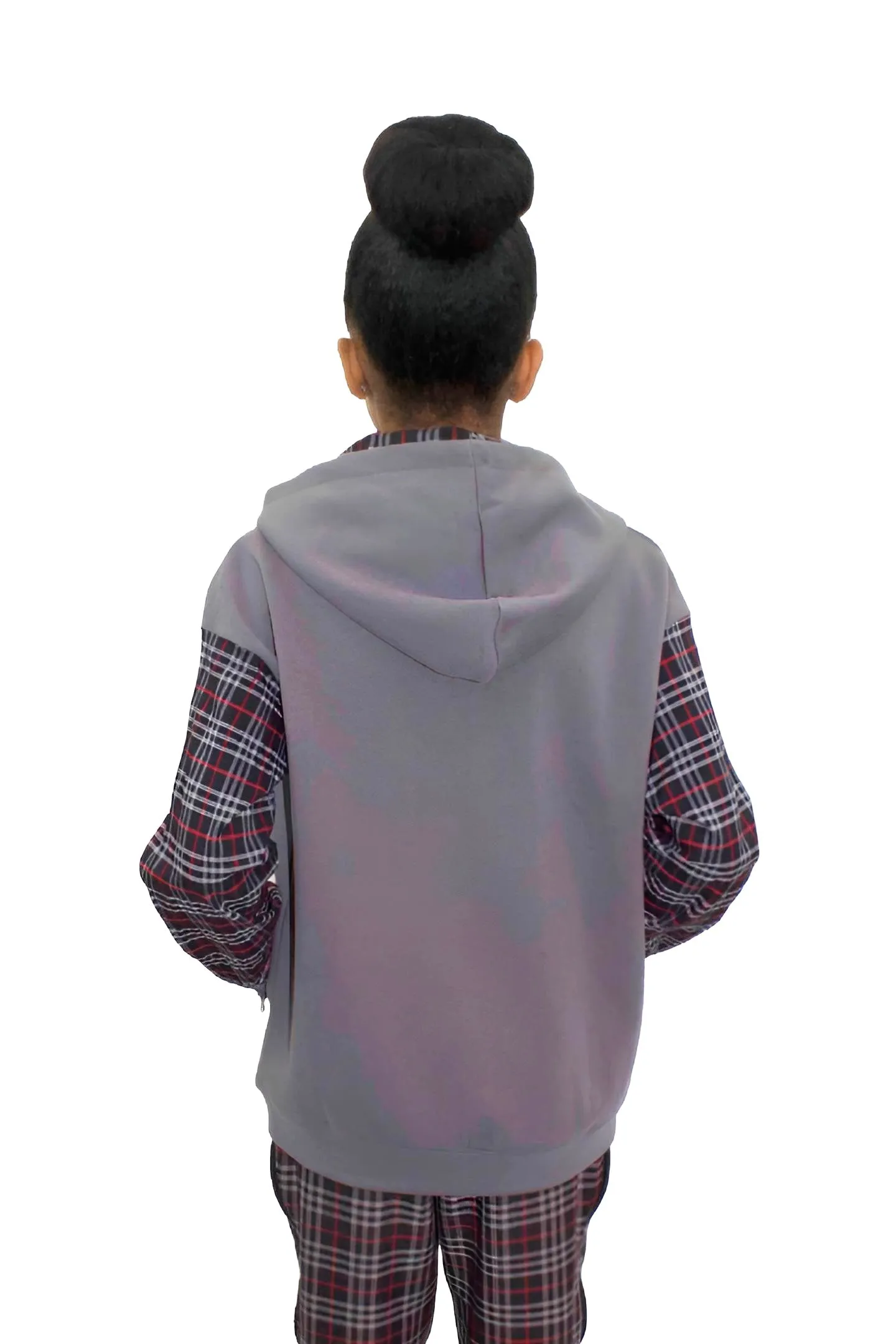 Adaptive Kids Hoodie with Cargo Pocket & Magnetic Zipper for Easy Undressing