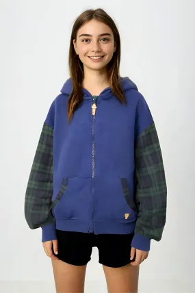 Adaptive Kids Hoodie with Cargo Pocket & Magnetic Zipper for Easy Undressing