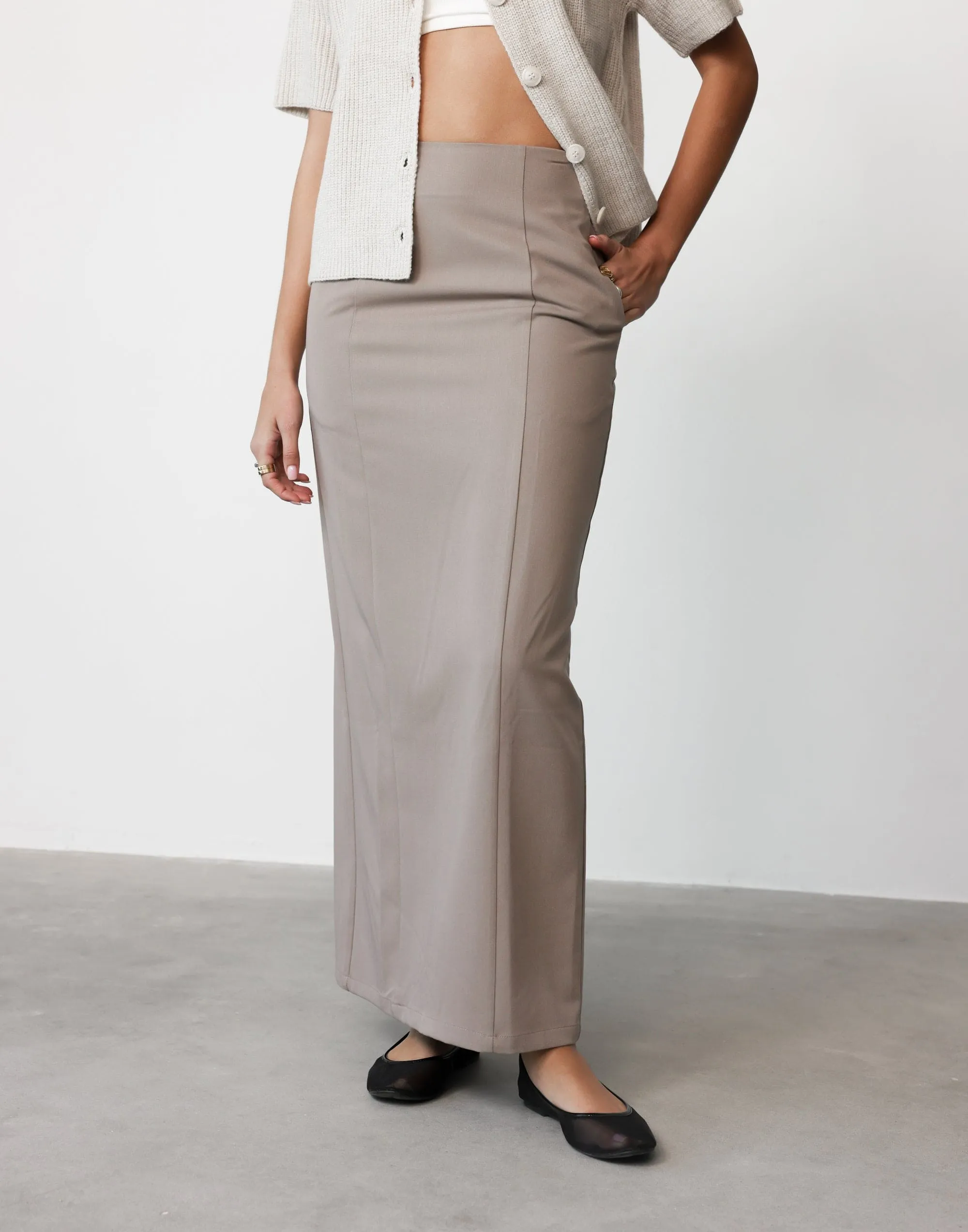 Alexander Maxi Skirt (Ash)