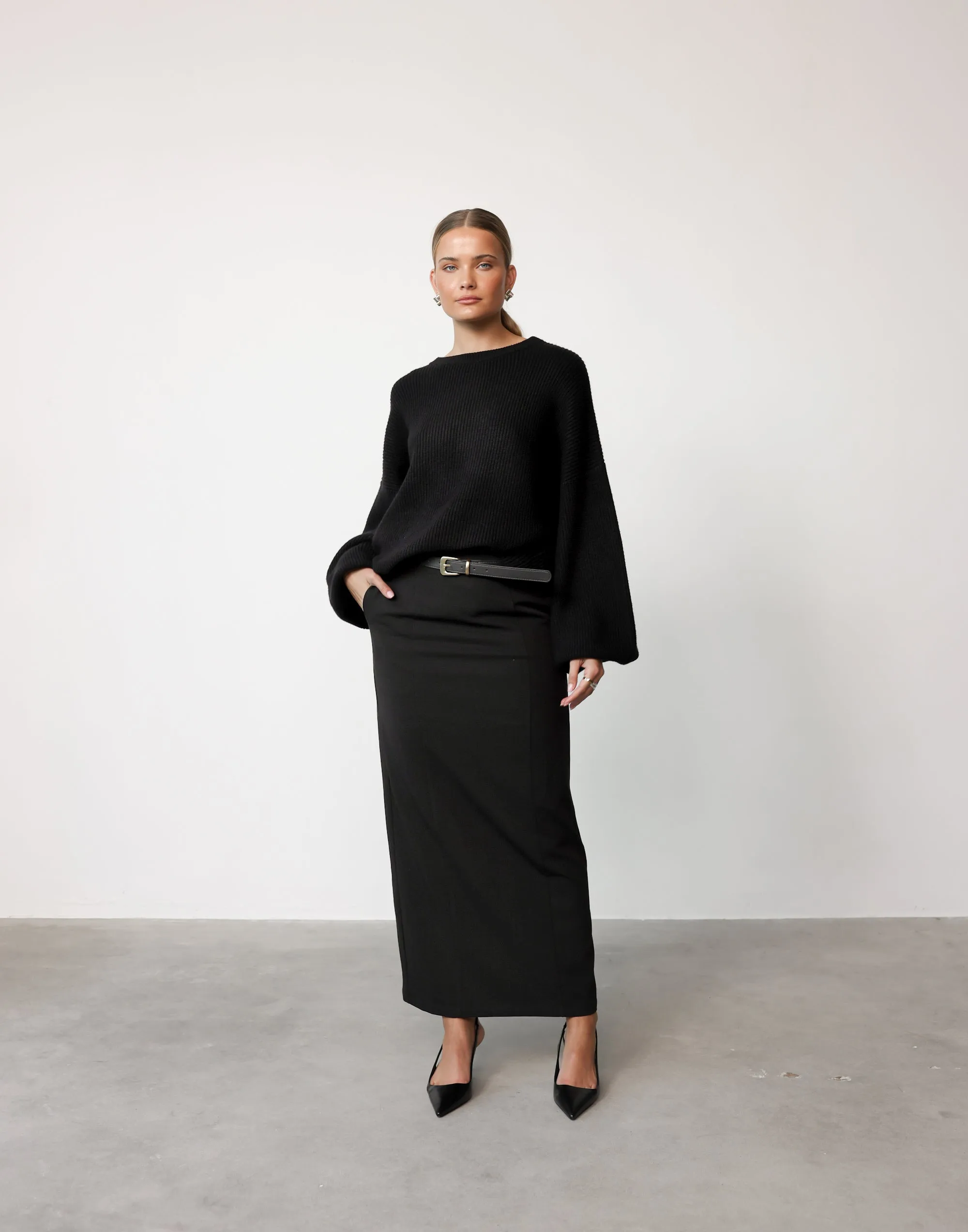 Alexander Maxi Skirt (Black)