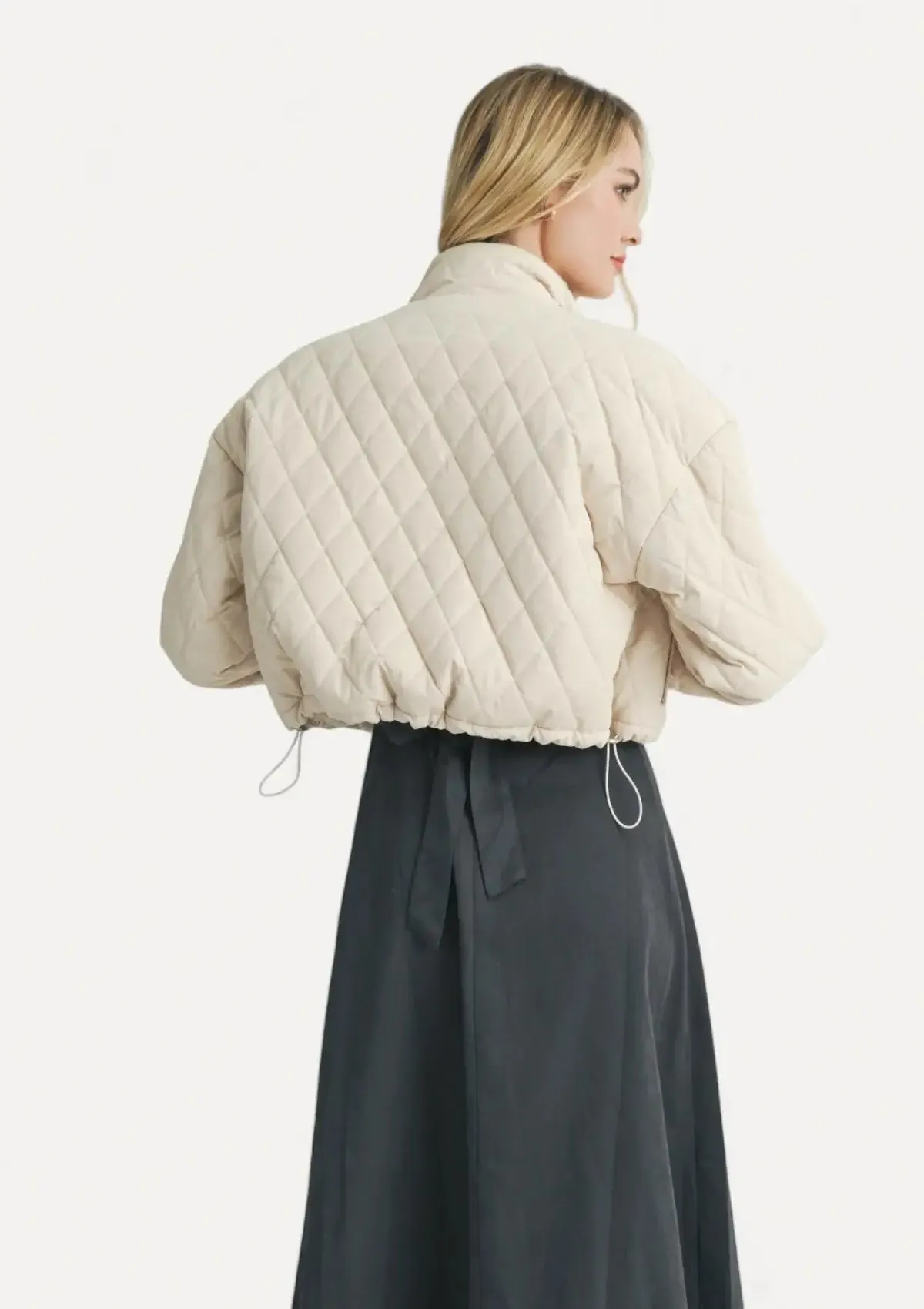 Ashton Quilted Jacket - Cream