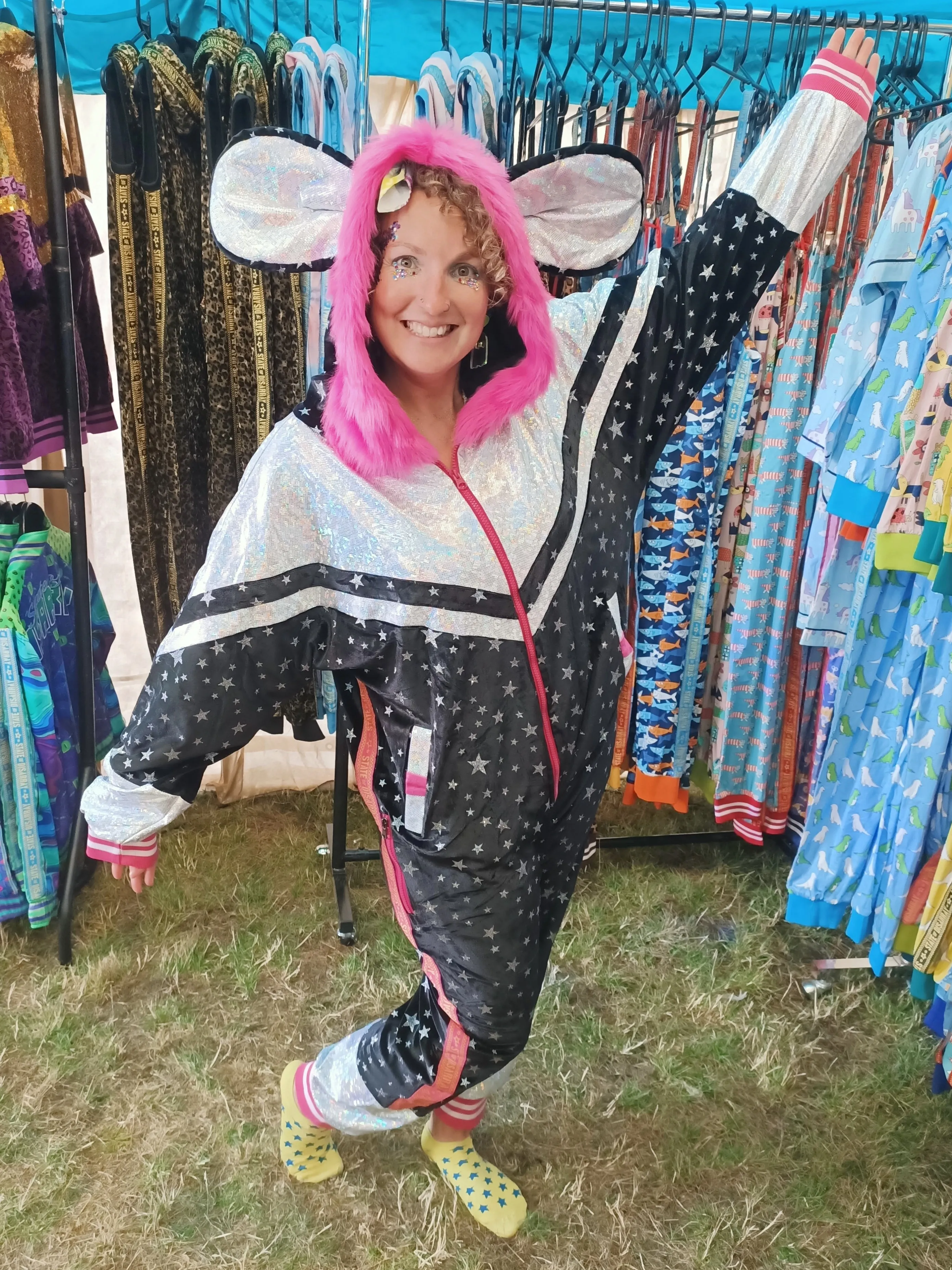 Astral Panda | Ultimate Disco Animal Onesie | Unisex