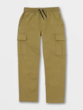 Big Boys March Cargo Elastic Waist Pants - Old Mill