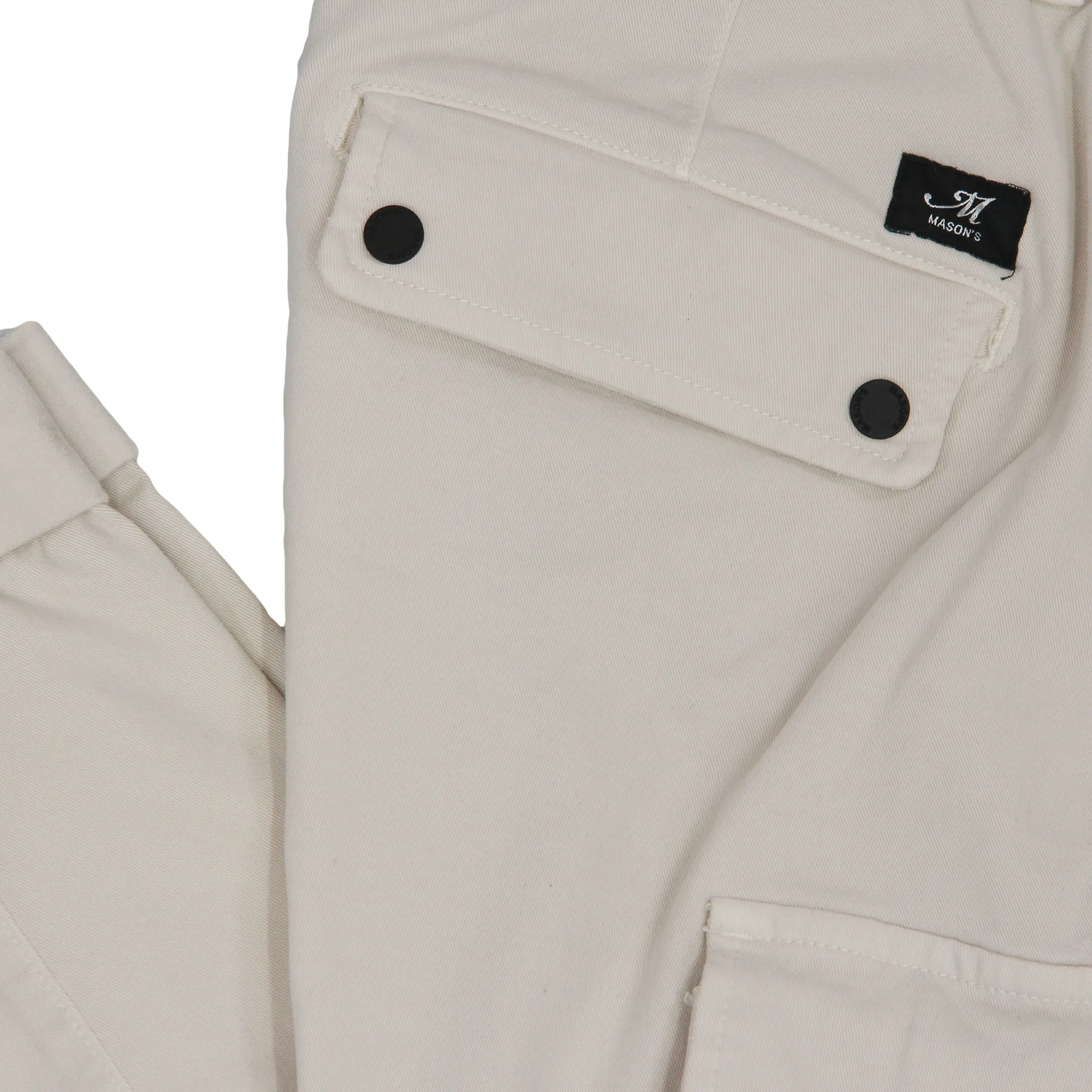 Bone Modal-Cotton Twill Slim Fit Chile Cargo Pant - Mason's