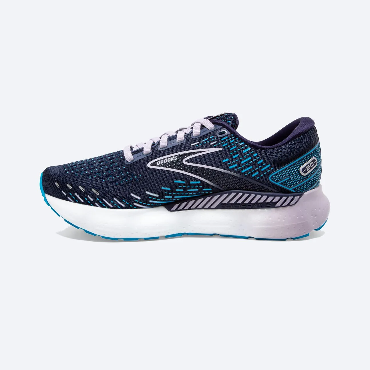 Brooks Womens Glycerin GTS 20 Wide - Peacoat/Ocean/Pastel Lilac (1203701D499)