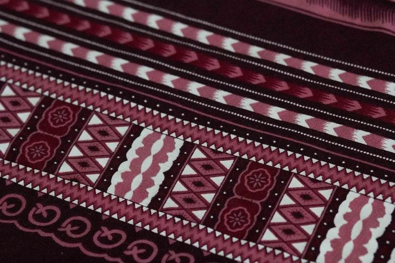 Burgundy Thai Hippie Pants