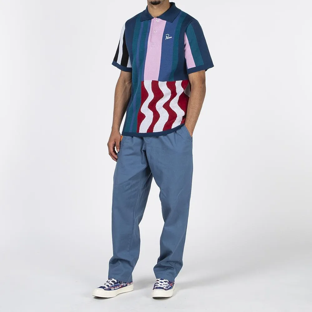 by Parra Wavy Merino Polo Shirt / Multi