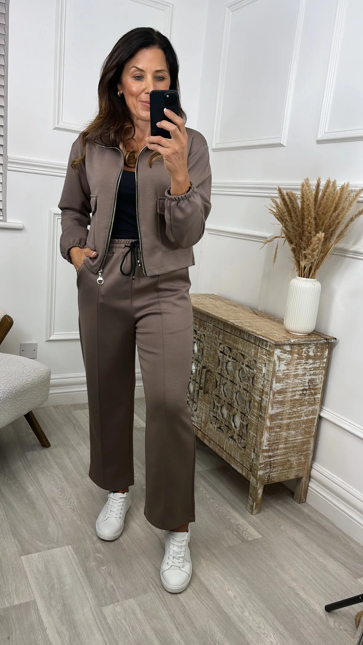 Cait Taupe Short Jacket