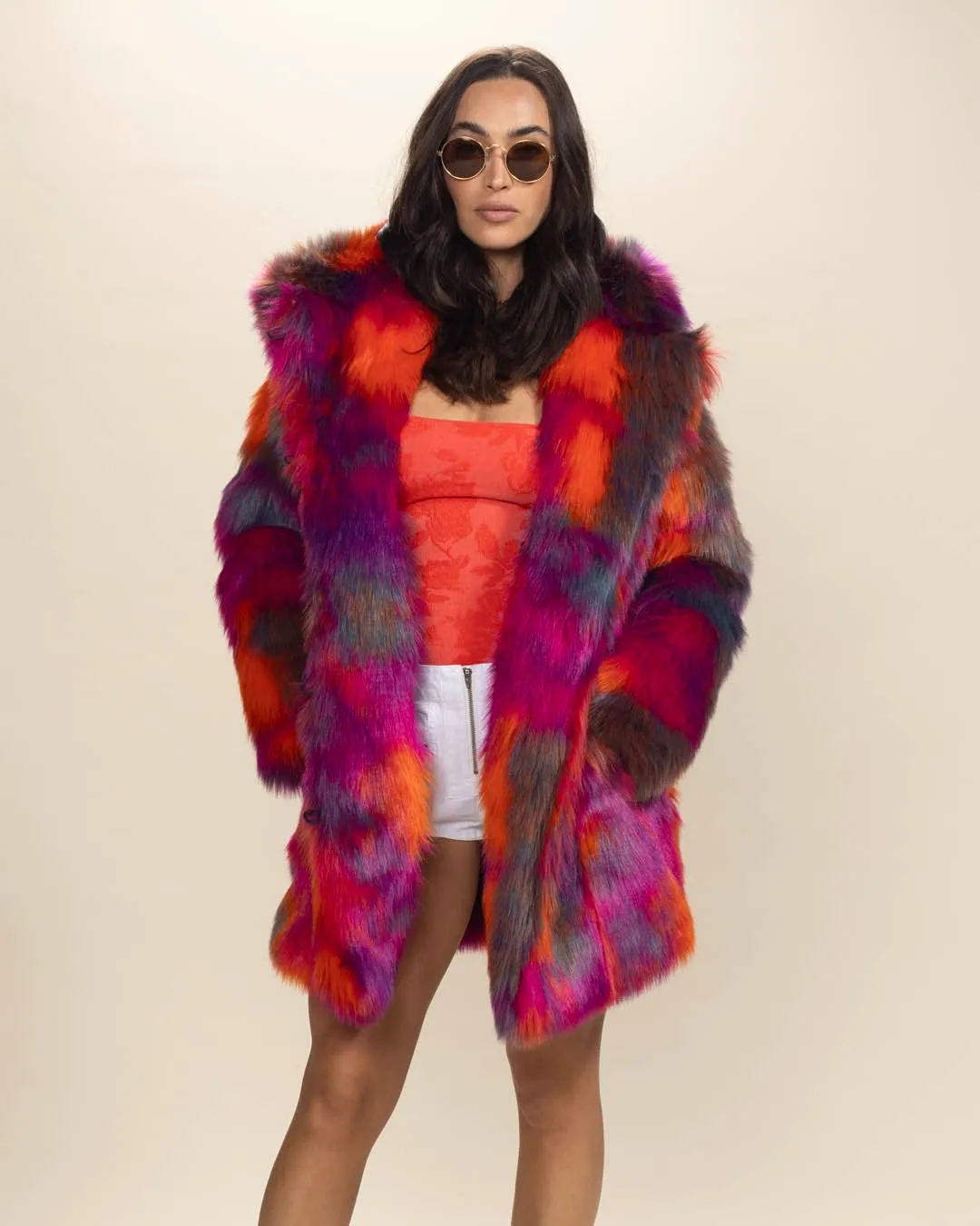 Classic Women's Faux Fur Coat | Calico Kitty