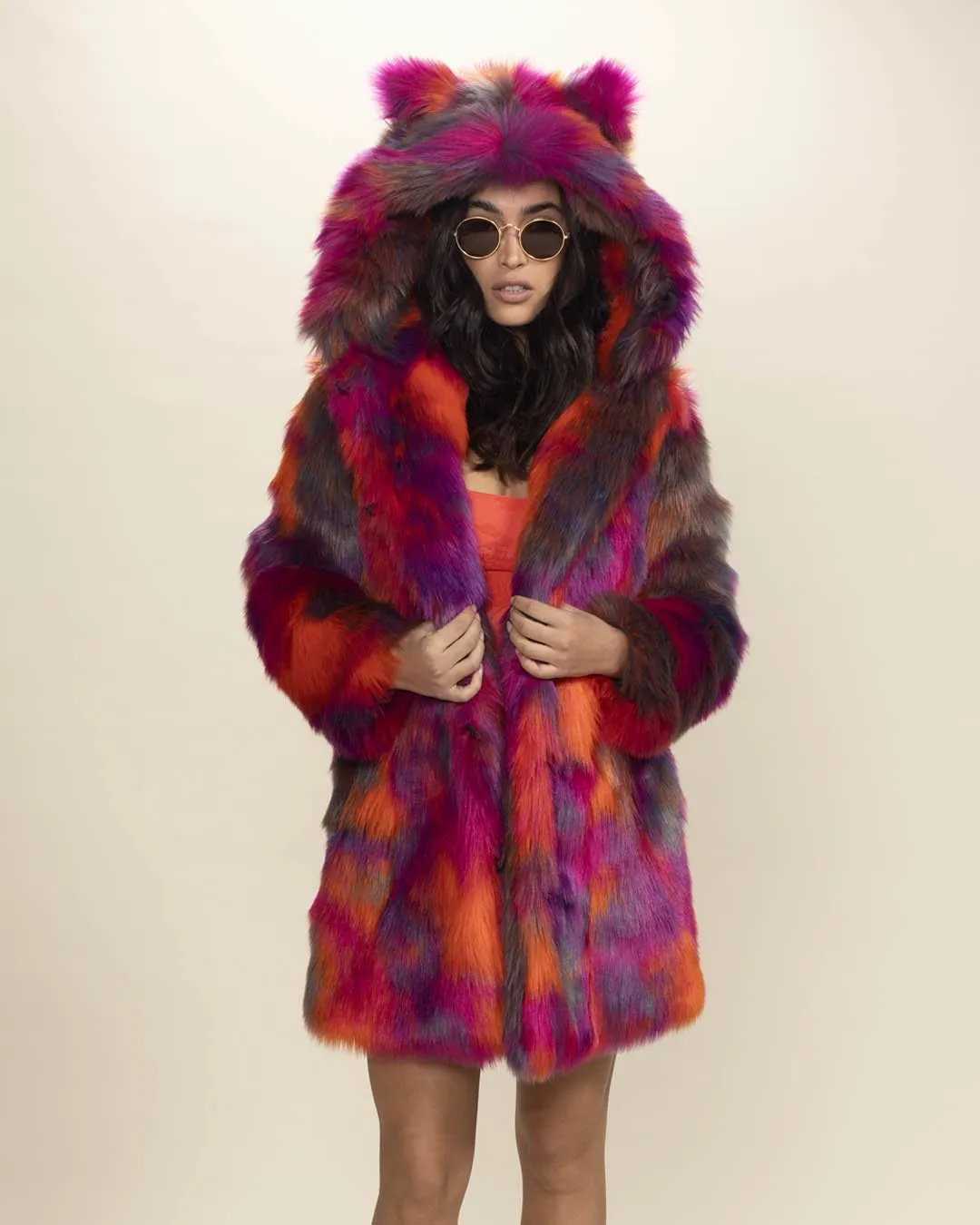 Classic Women's Faux Fur Coat | Calico Kitty