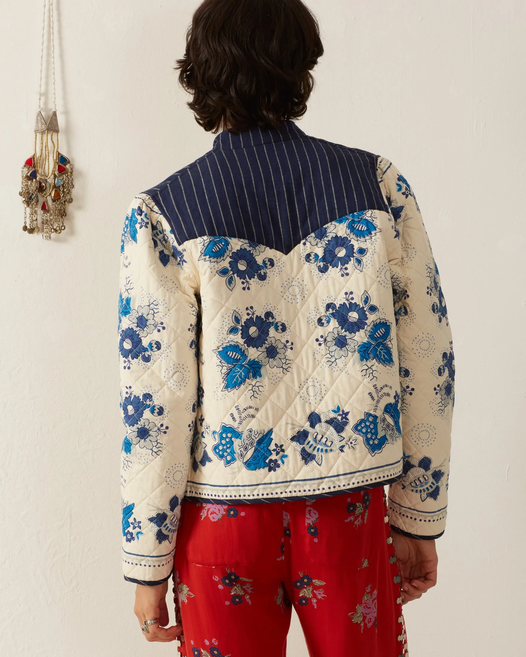 Claude Blue China Panel Jacket