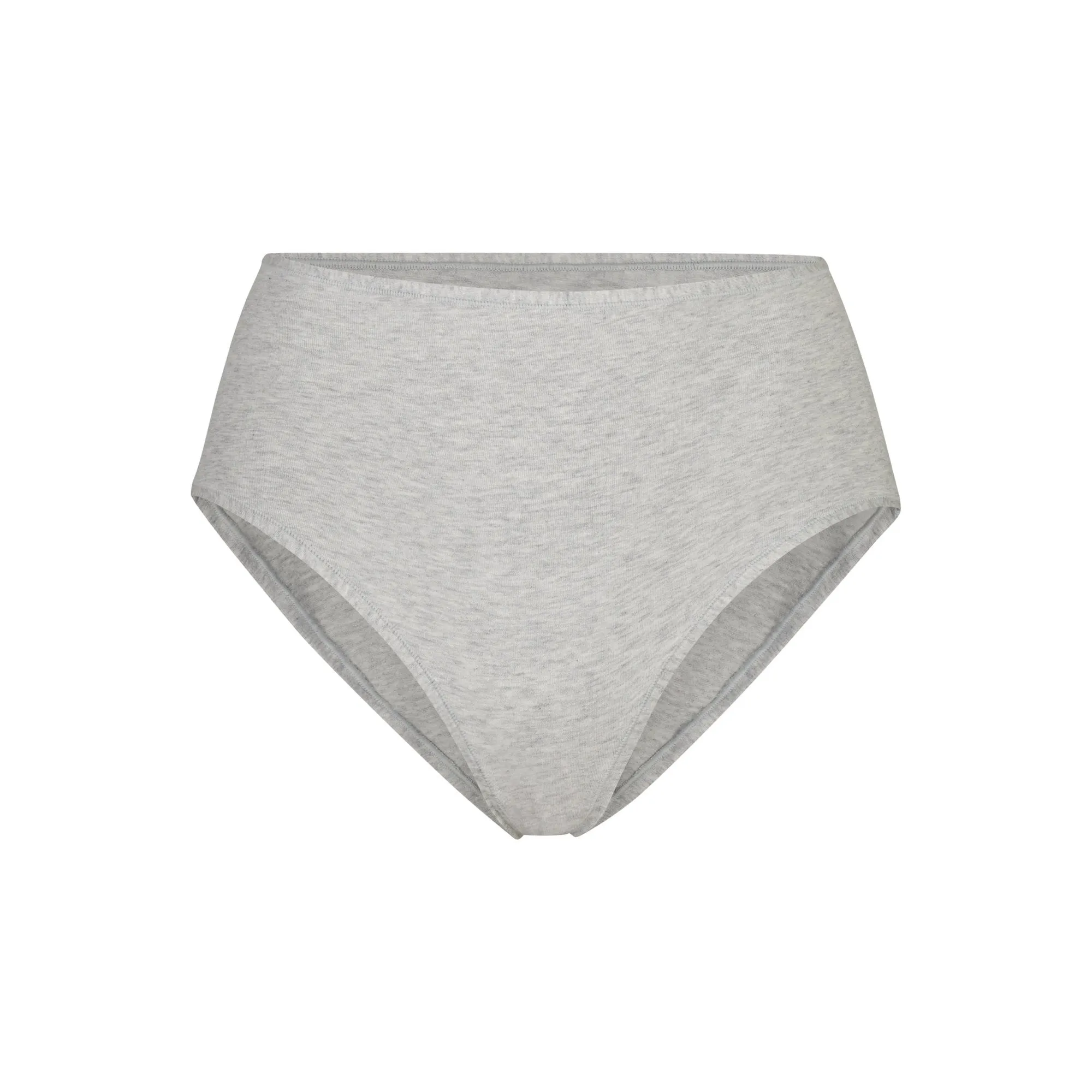 COTTON JERSEY FULL BRIEF | LIGHT HEATHER GREY