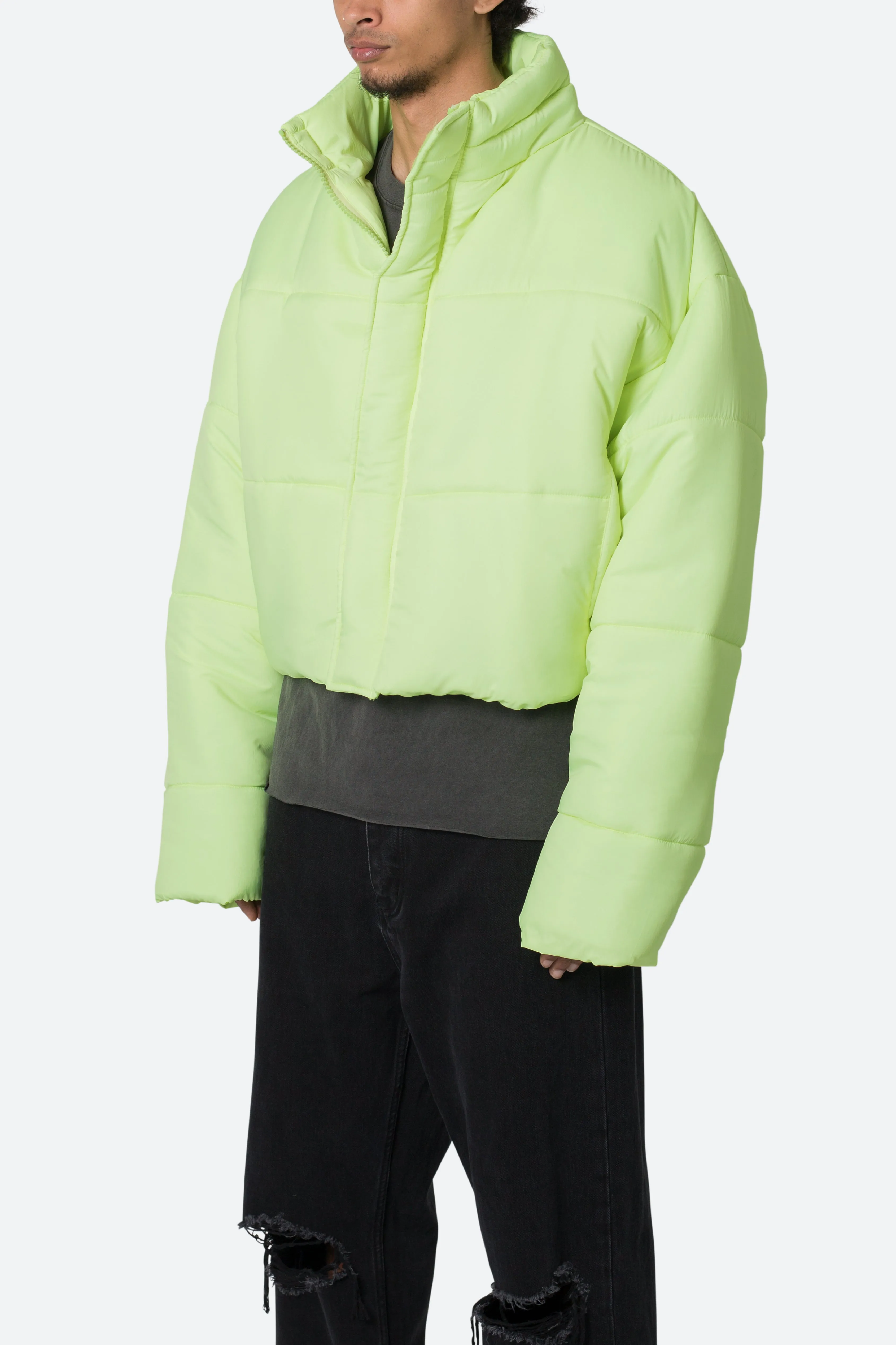 Cropped Puffer II Jacket - Green