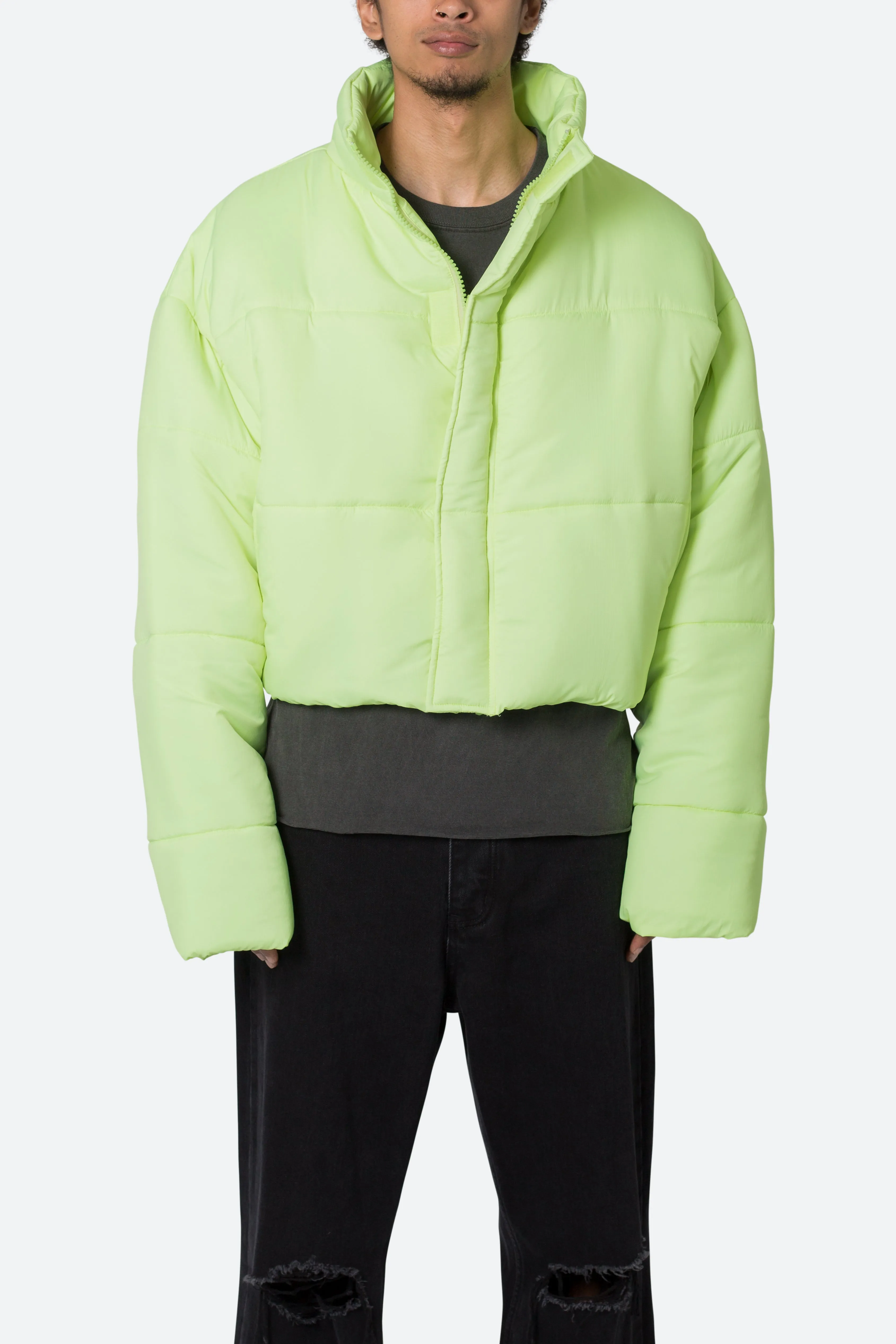 Cropped Puffer II Jacket - Green