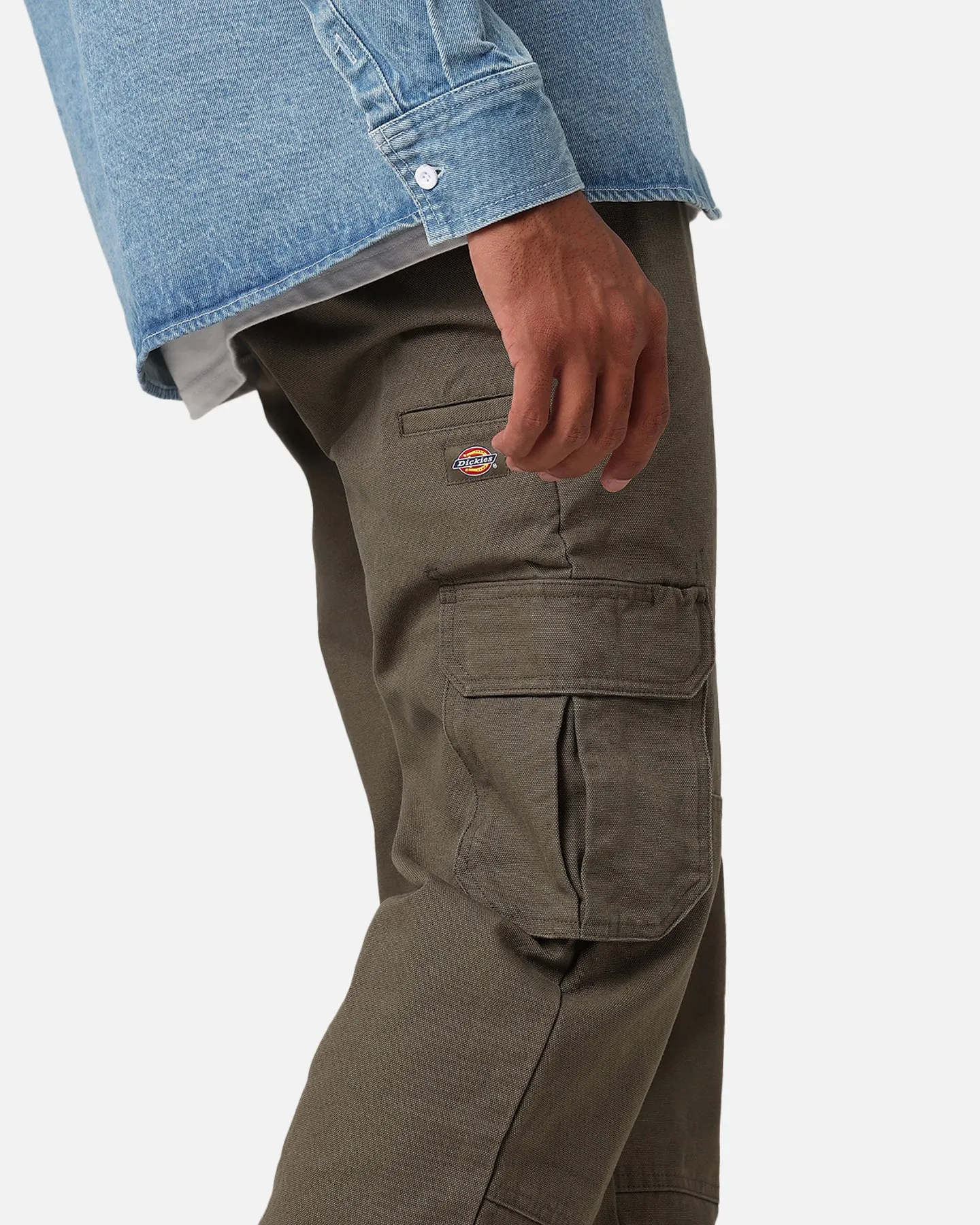 Dickies 85-283 Cargo Canvas Pants Washed Dark Khaki