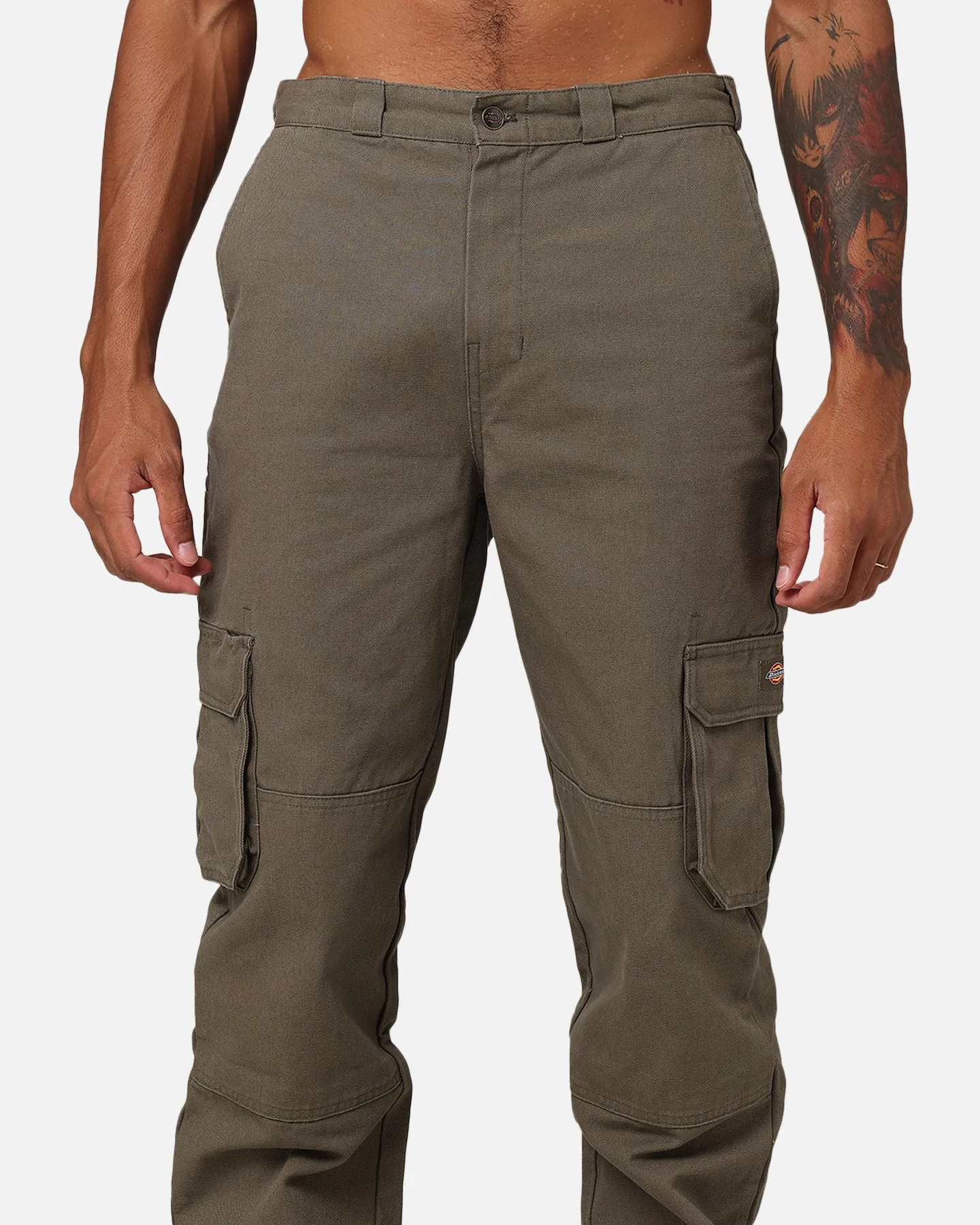 Dickies 85-283 Cargo Canvas Pants Washed Dark Khaki