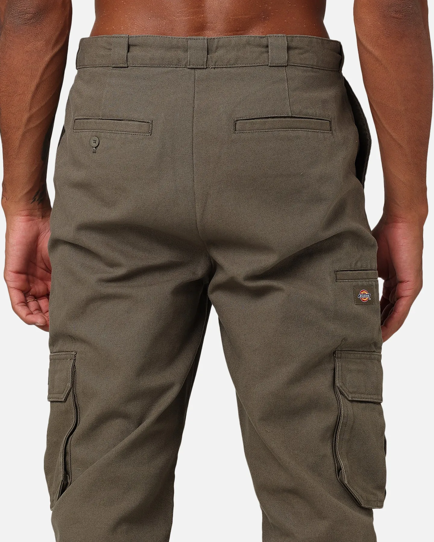 Dickies 85-283 Cargo Canvas Pants Washed Dark Khaki