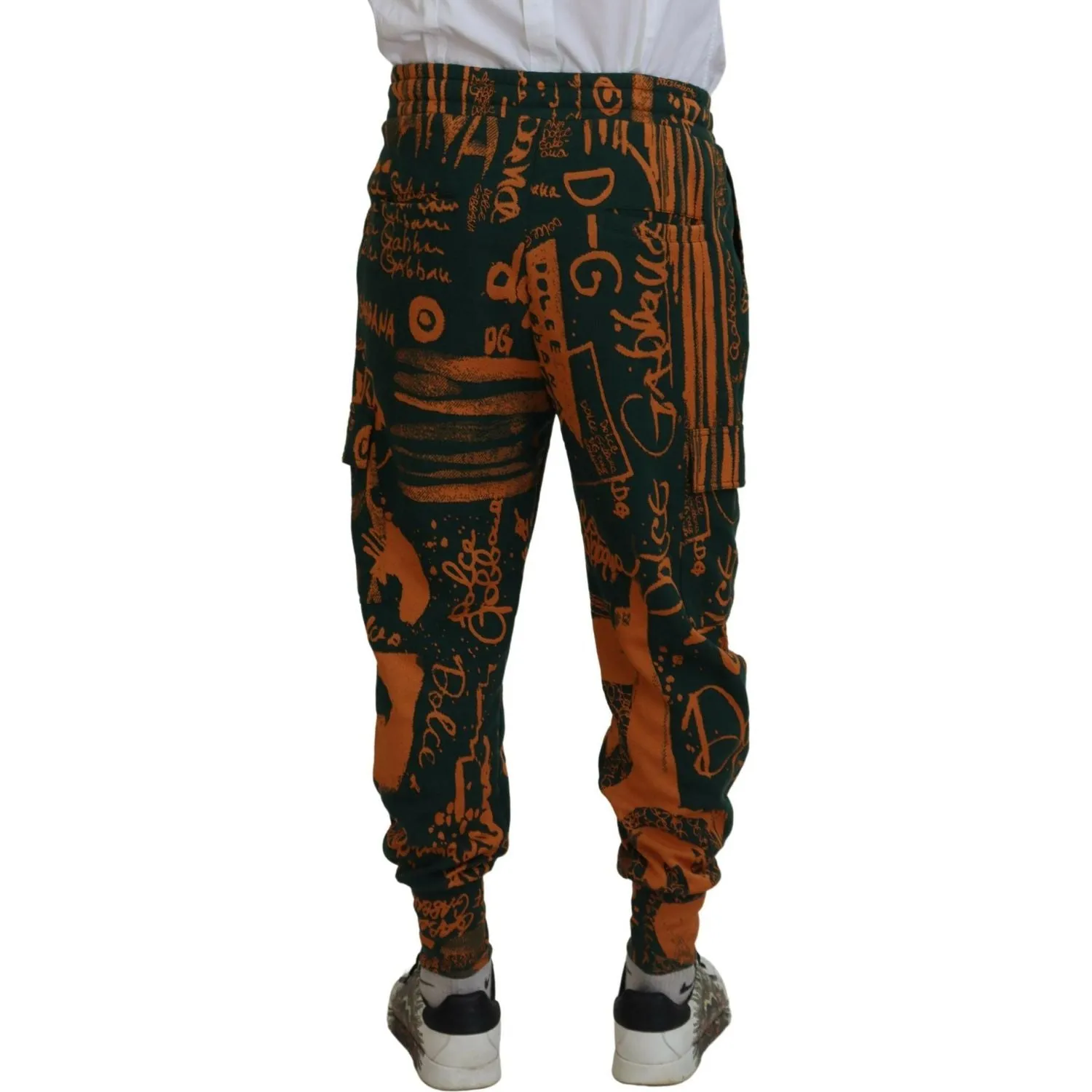 Dolce & Gabbana Multicolor Silk Blend Jogger Cargo Pants