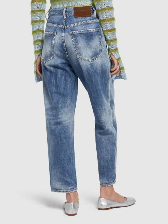 Dsquared2   Boston high rise denim straight jeans 