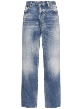 Dsquared2   Boston high rise denim straight jeans 