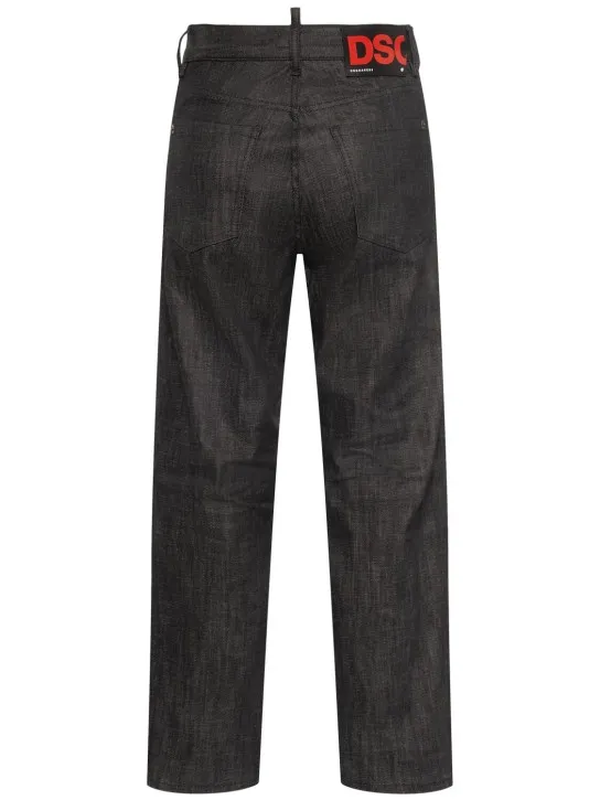 Dsquared2   Boston high rise denim straight jeans 