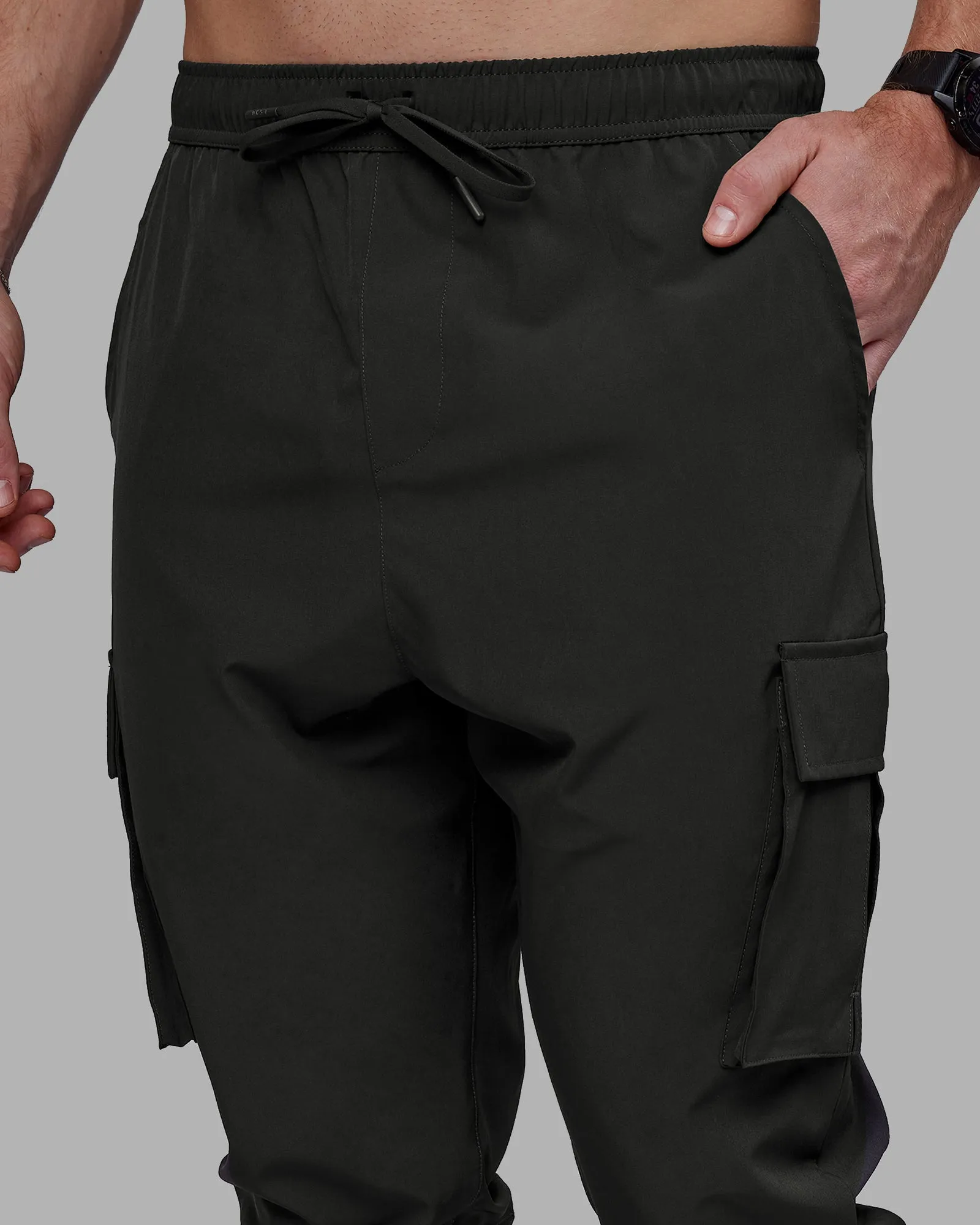 Energy Stretch Performance Cargo Joggers - Pirate Black