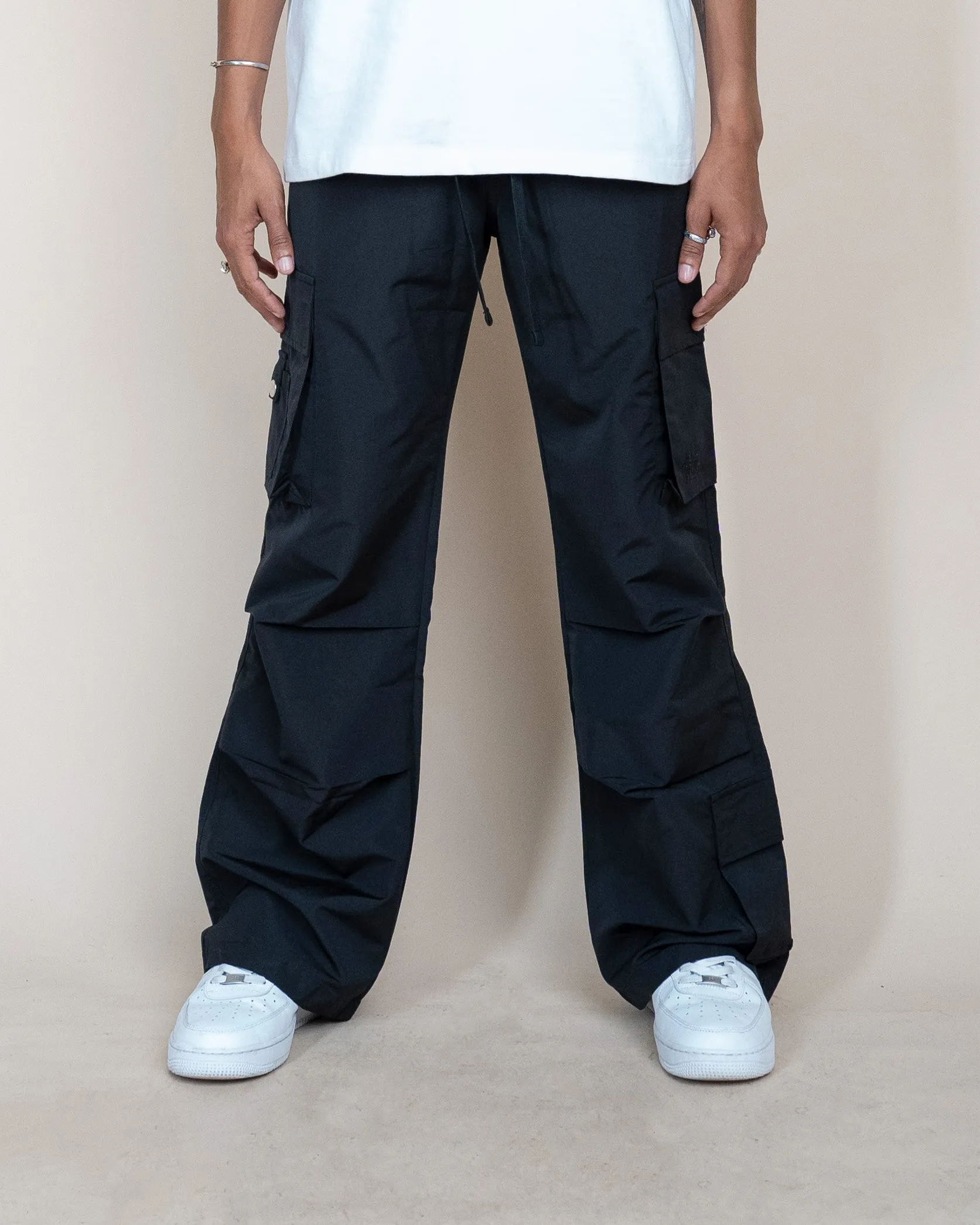 EPTM PARACHUTE CARGO PANTS - BLACK