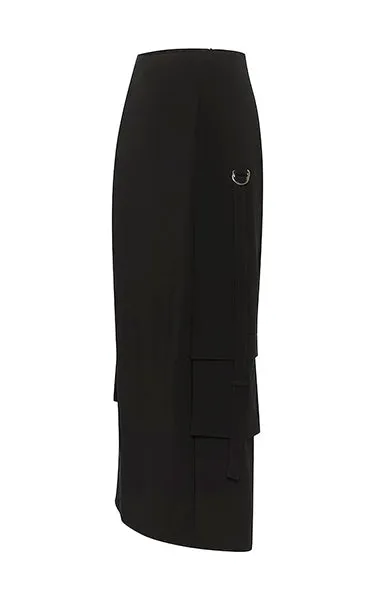 Gestuz Black Utility Skirt