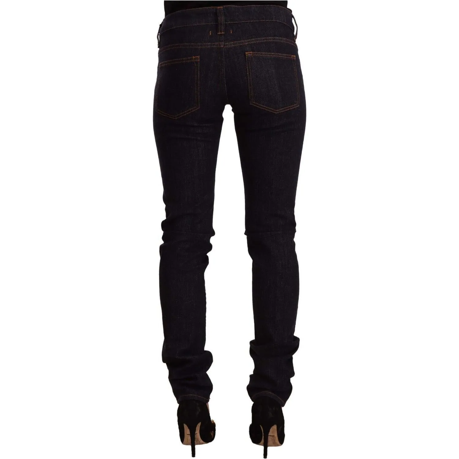 GF Ferre Chic Black Slim Fit Designer Jeans