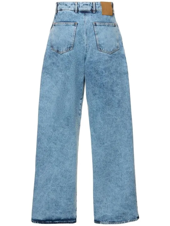 Giuseppe Di Morabito   Cotton denim high rise wide jeans 