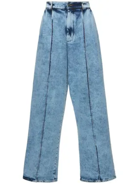 Giuseppe Di Morabito   Cotton denim high rise wide jeans 