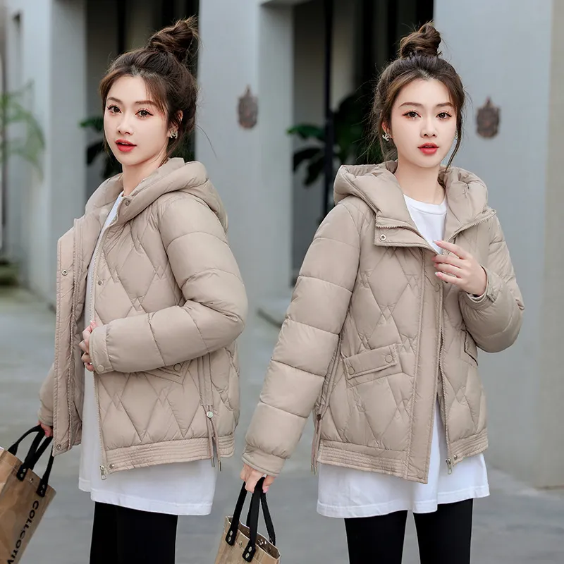 Hooded Quilted Cropped Puffer Jacket