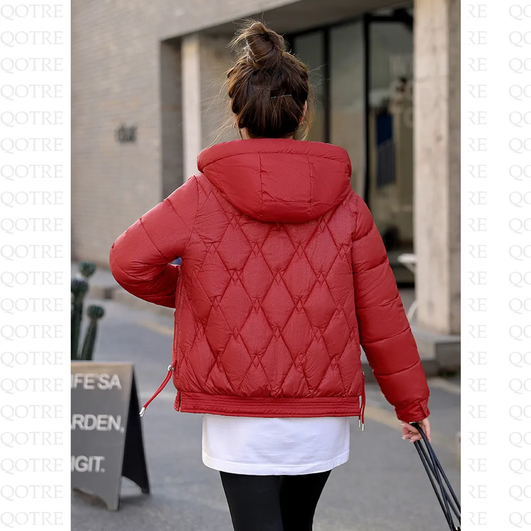 Hooded Quilted Cropped Puffer Jacket