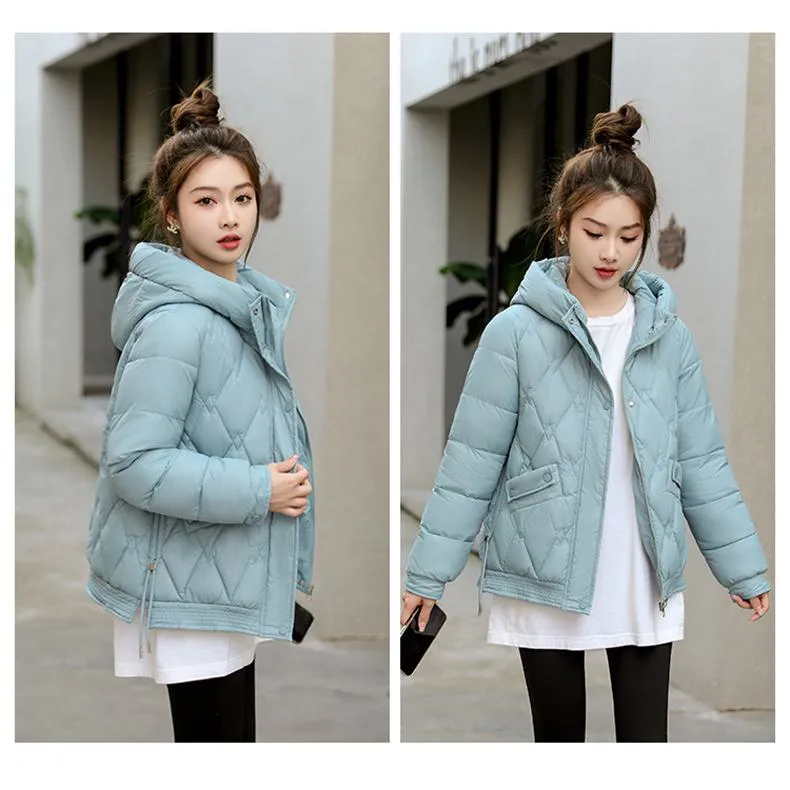 Hooded Quilted Cropped Puffer Jacket