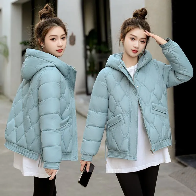 Hooded Quilted Cropped Puffer Jacket