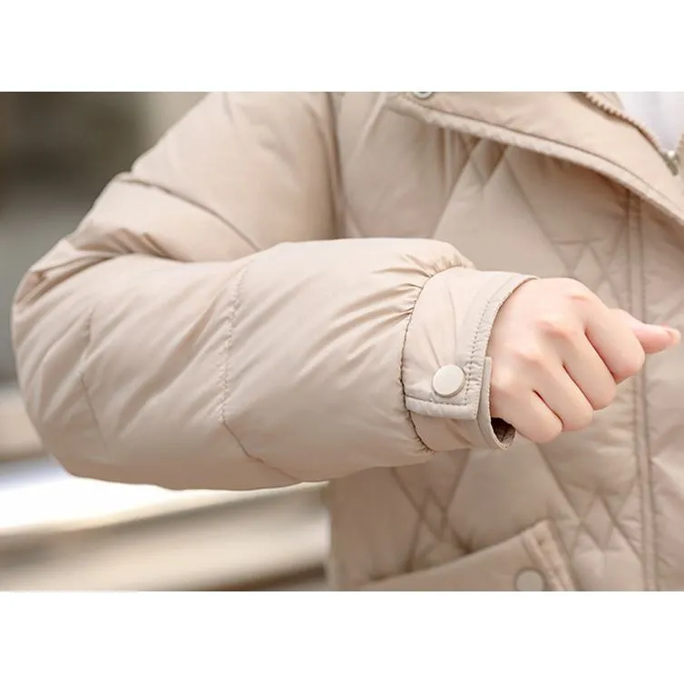 Hooded Quilted Cropped Puffer Jacket