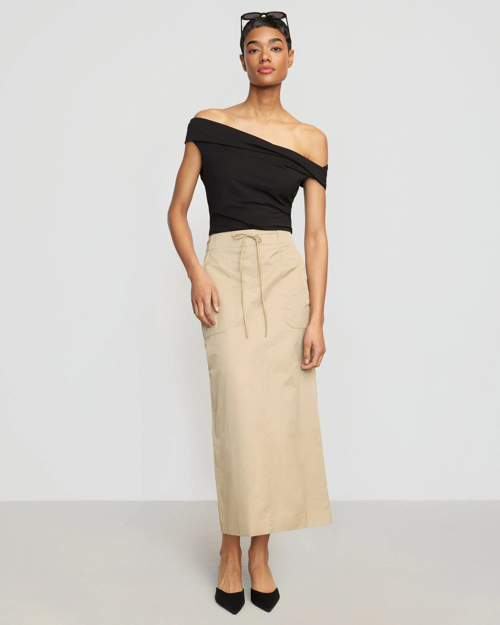 Ida Drawstring Cargo Skirt