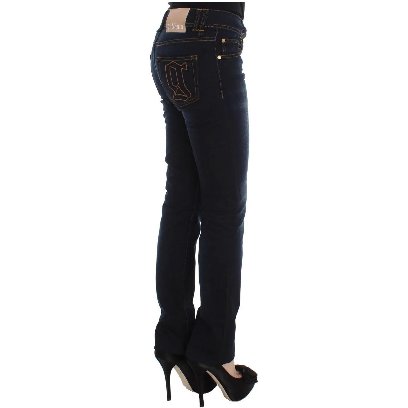 John Galliano Elegant Slim Fit Designer Jeans