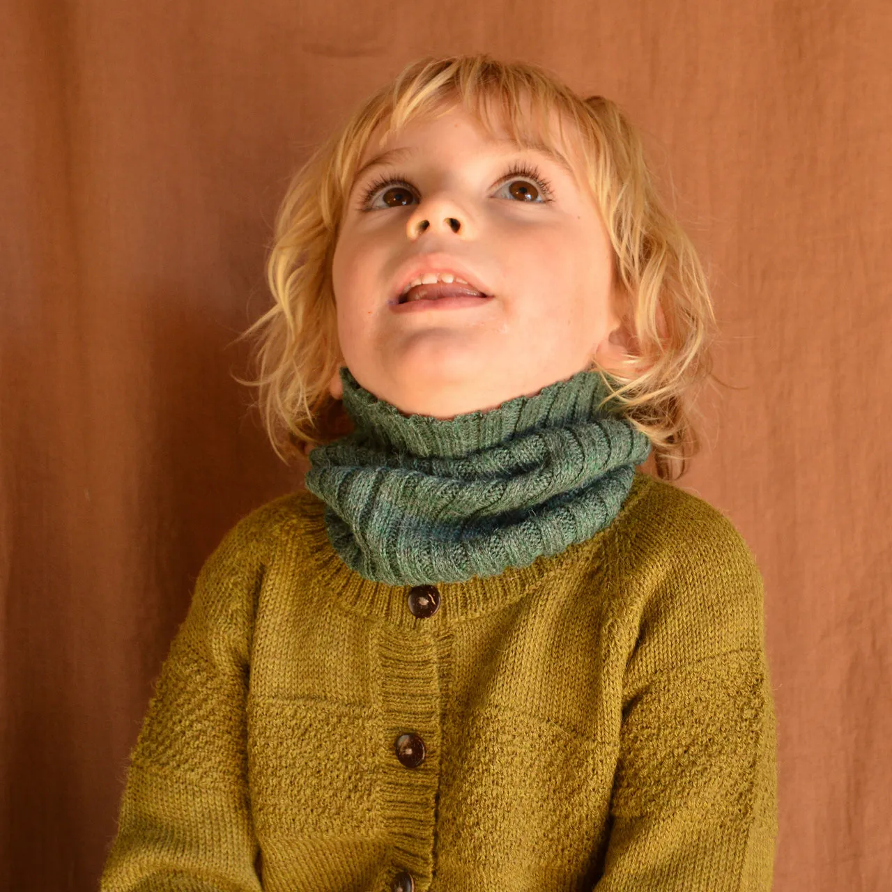 Kids Neckwarmer Tube Scarf in 100% Baby Alpaca *Returning 2025