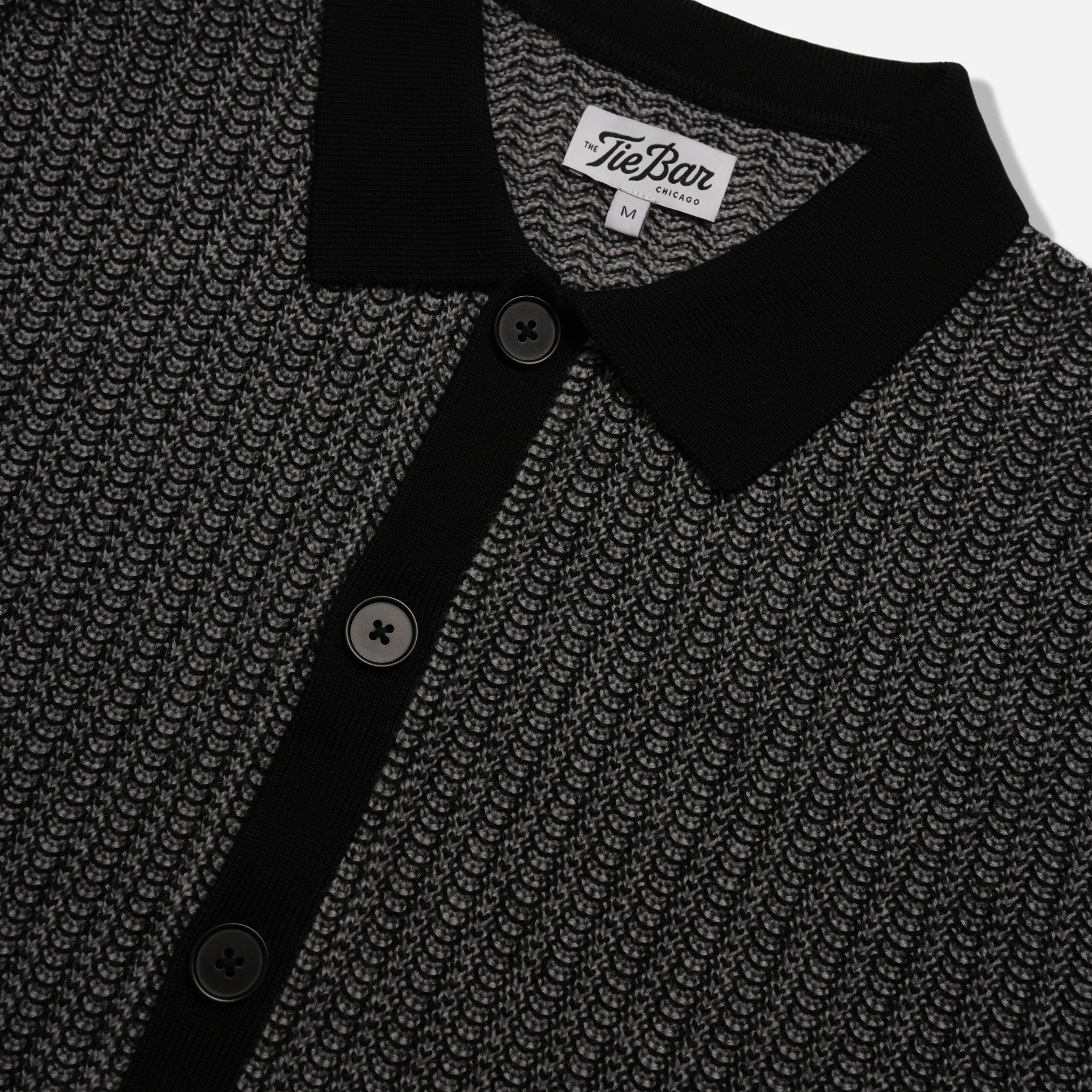 Lakeside Merino Charcoal Polo