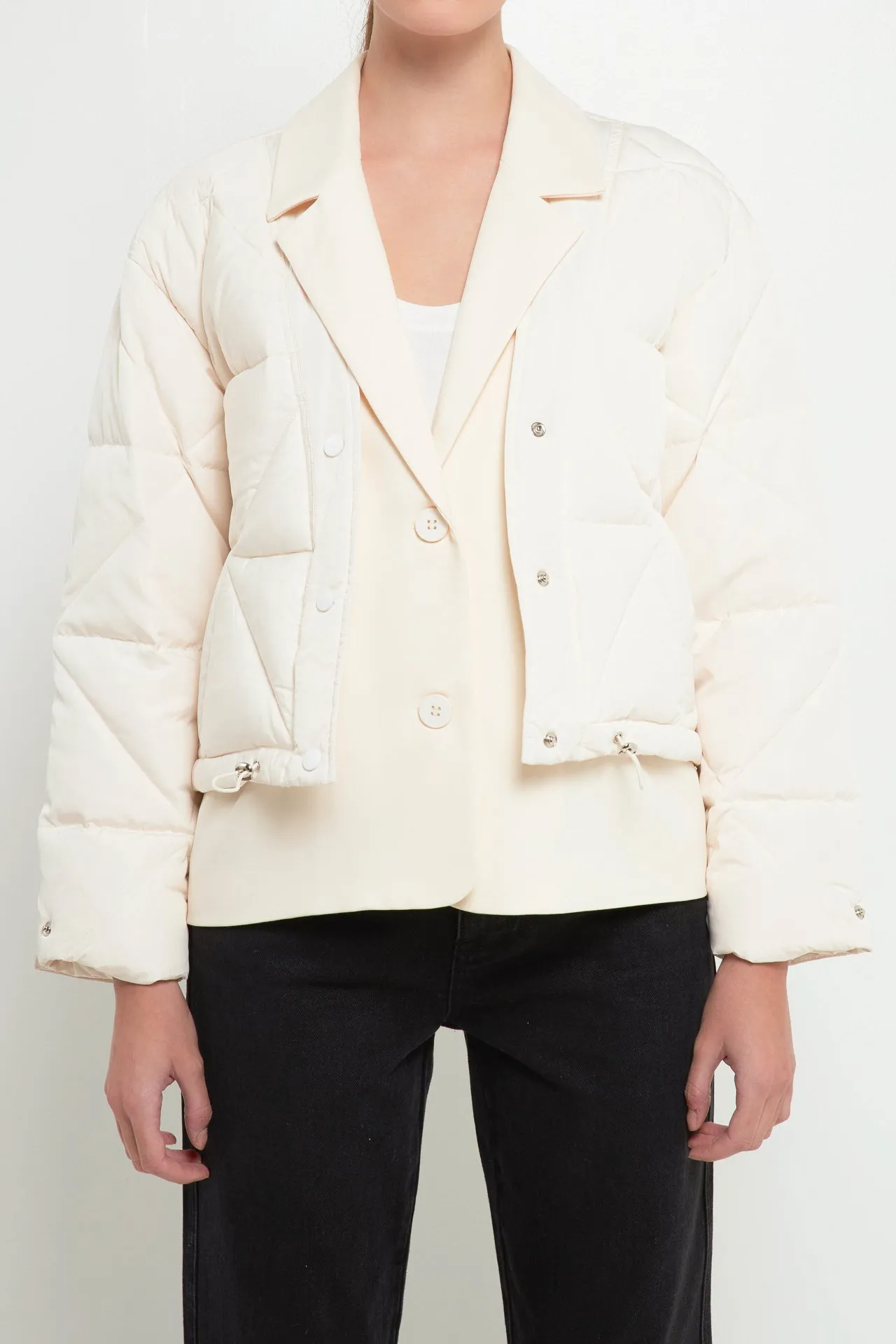 Layered Quilted Jacket