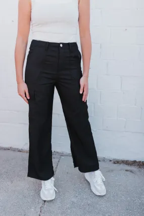 Long Term Black Cargo Pants