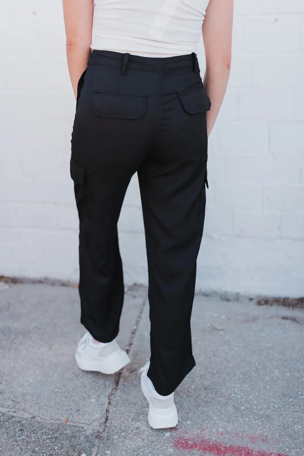 Long Term Black Cargo Pants