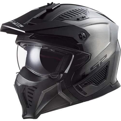 LS2 OF606 Drifter Jeans Titanium Motorcycle Helmet